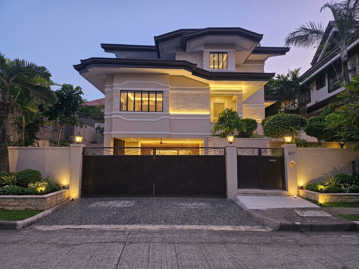 House for lease in Ayala Alabang Village with pool and covered lanai