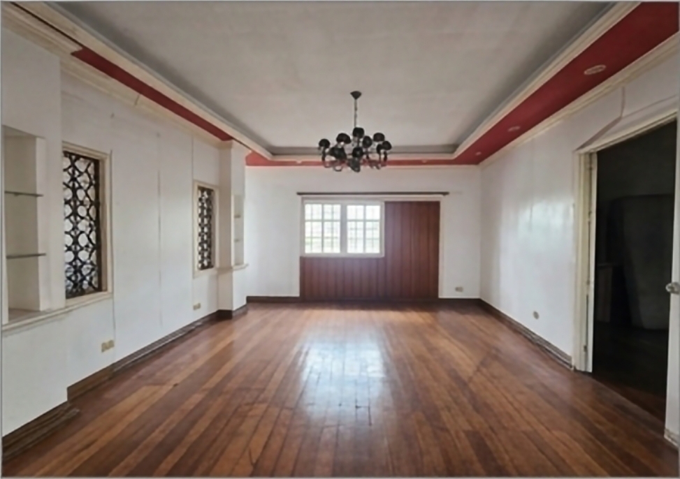 Formal room with hardwood flooring